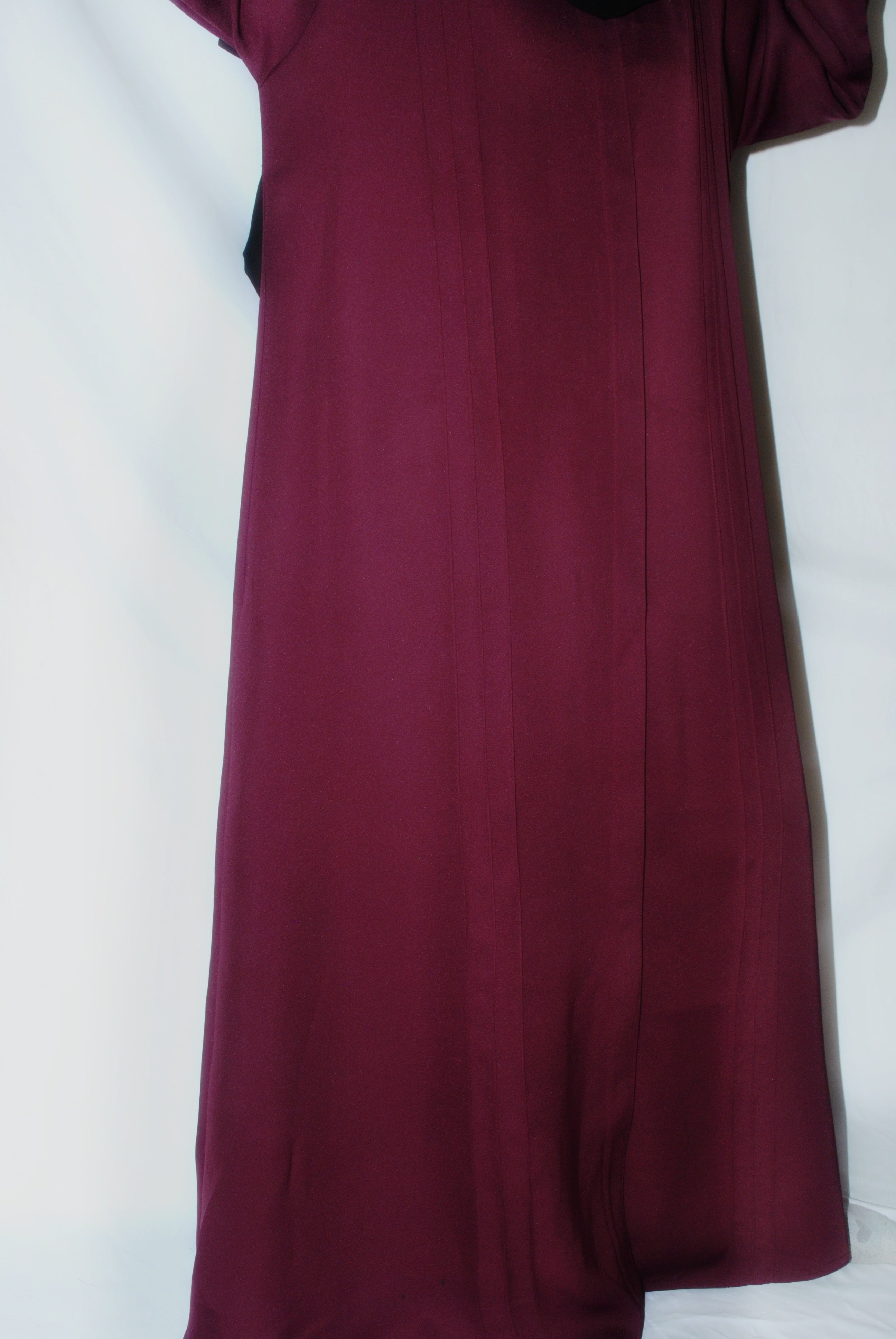 Maroon Everyday Open Abaya