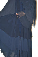 Navy Layered Abaya