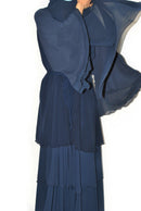 Navy Layered Abaya