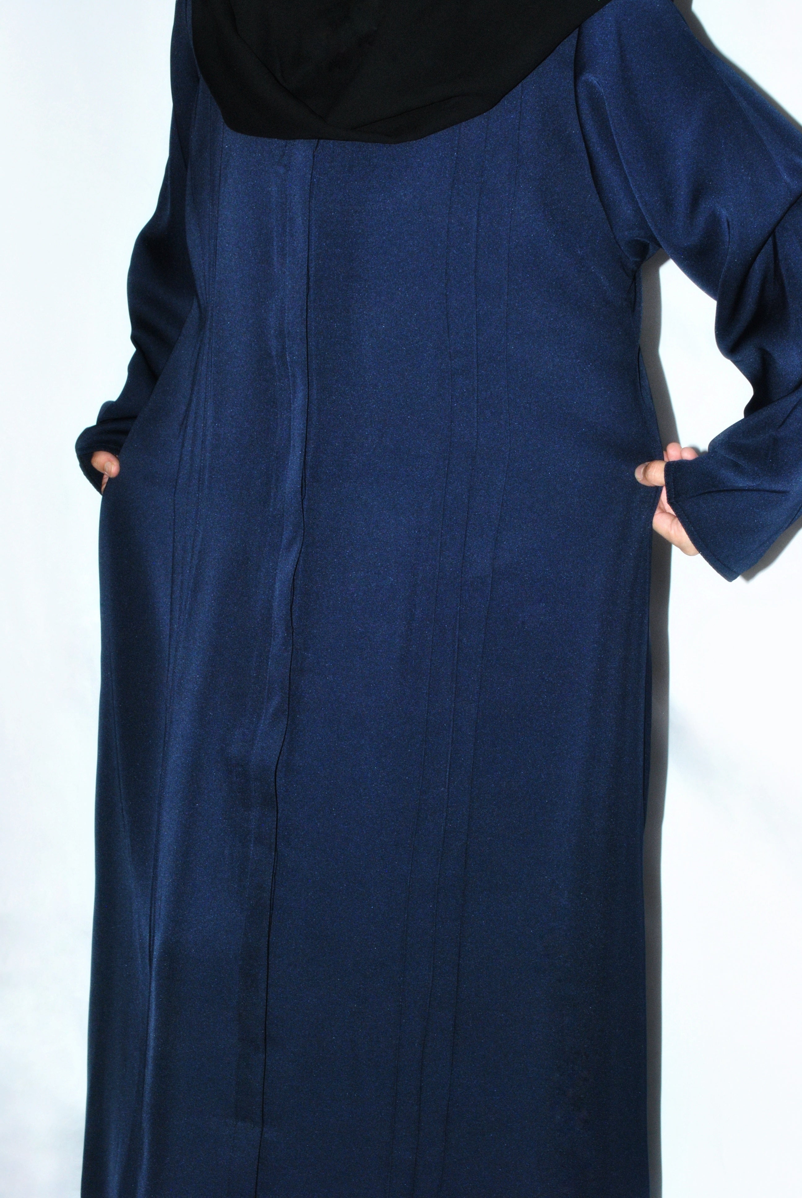 Navy Blue Everyday Open Abaya