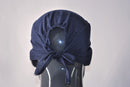 Navy Under Cap with Tie Back Lace