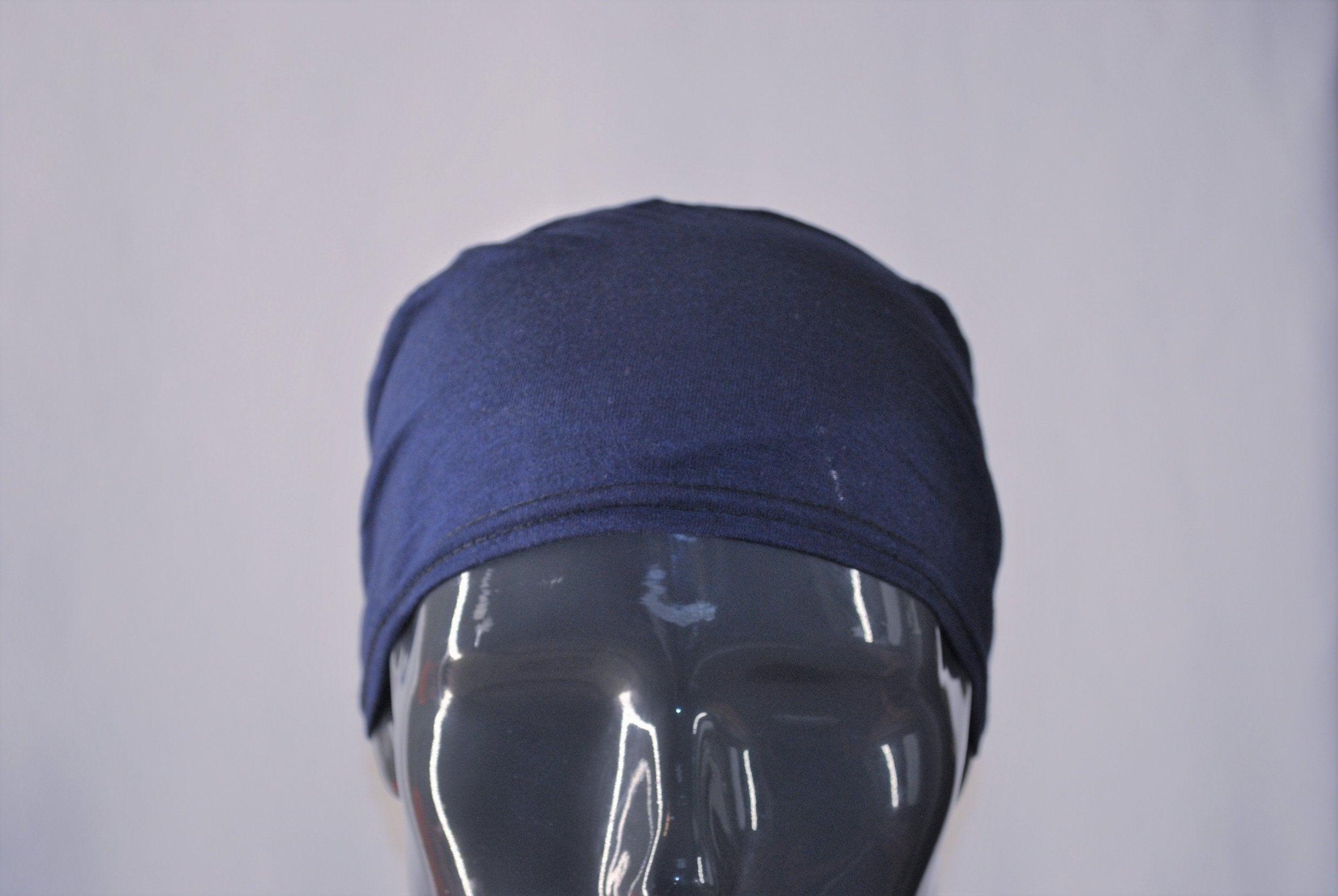Navy Under Cap with Tie Back Lace