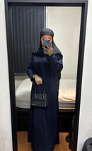 Navy Blue Everyday Open Abaya