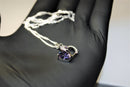 Purple Amethyst Heart Chain