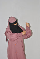 Dusty Pink Everyday Open Abaya