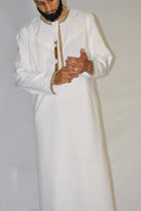 White & Gold Emirati Thobe