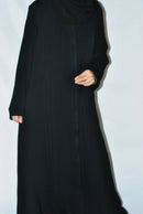 Black Everyday Open Abaya